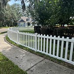 Gorgeous white vinyl fence versus aluminum fence
