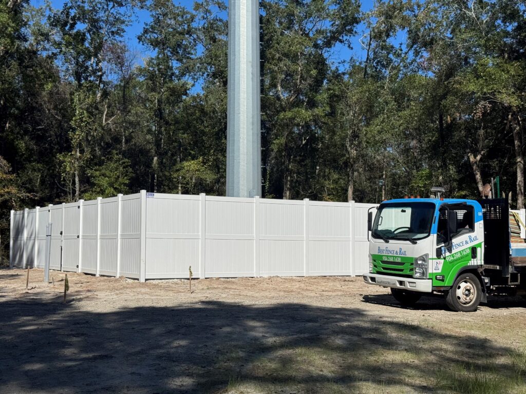 Commercial Fencing Solution for Cell Phone Tower