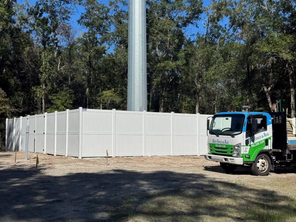 Commercial Fencing Solution for Cell Phone Tower