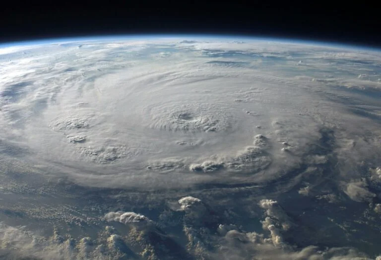 Image of a hurricane cloud formation.