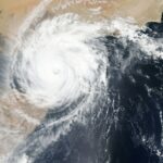 Florida weather radar indicating a hurricane.
