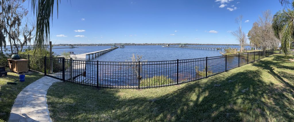 Aluminum Fence on Marsh