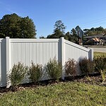 Transition Vinyl Fence
