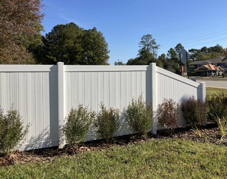 Transition Vinyl Fence