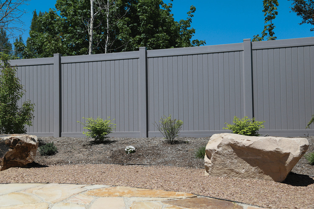Dark Grey Vinyl Fence