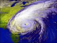 weather radar image of hurricane