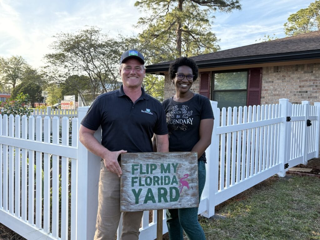 On set of Flip My Florida Yard