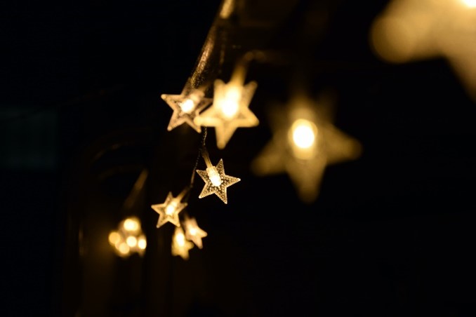 Star lights glistening